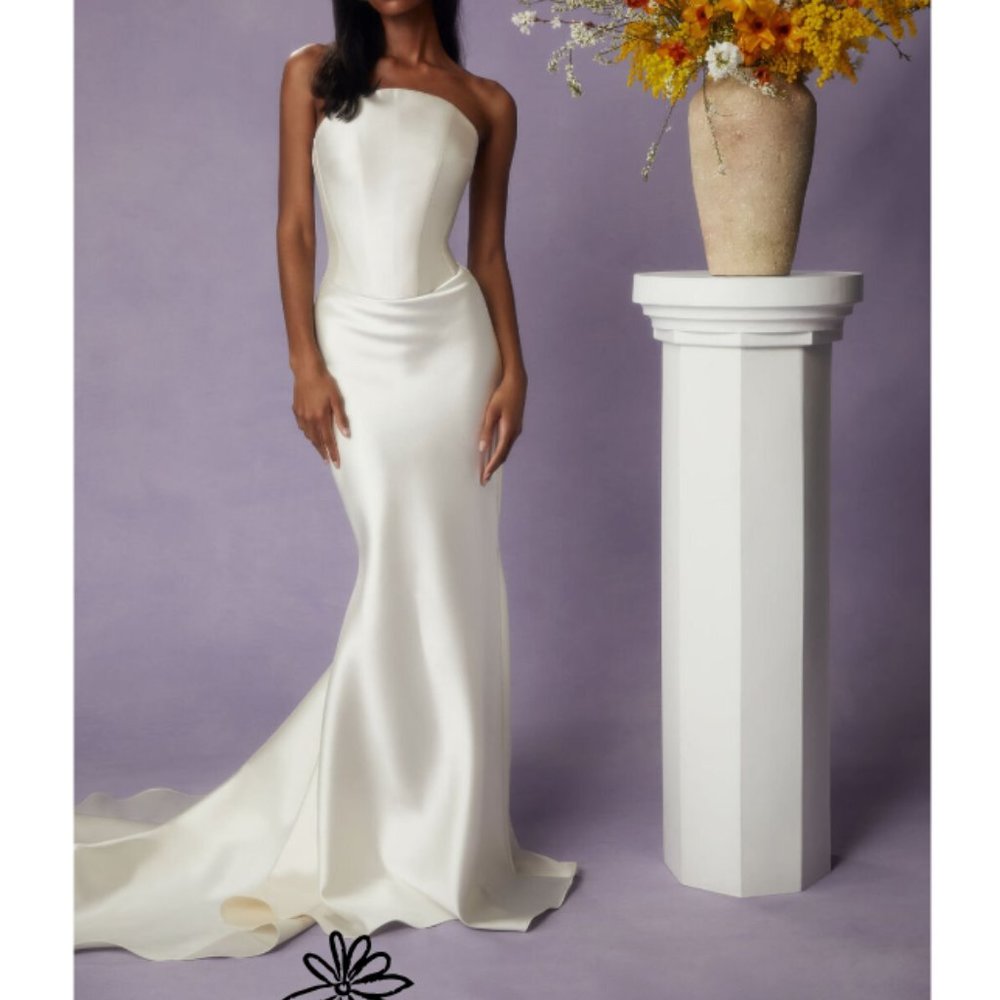 Sarah Seven BRIDE Noa Top & Wells Skirt, Two-Piece Wedding Gown